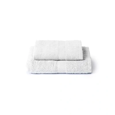Immagine di Caleffi Set Asciugamani Bagno Viso e Bidet in Cotone, Resistente a Lavaggi, Include 1 Asciugamano 55x100 cm Ospite 40x60 cm, 2 Pezzi
