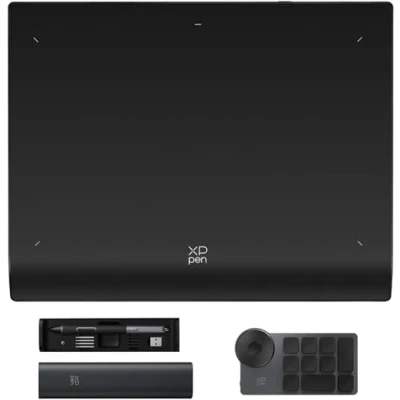 Immagine di XPPen Tavoletta grafica Bluetooth Deco Pro XLW 2nd da 15x9 pollici, penna digitale 16K livelli di pressione, Telecomando wireless scelta rapida, per Disegno Digitale, Montaggio video, Animazione