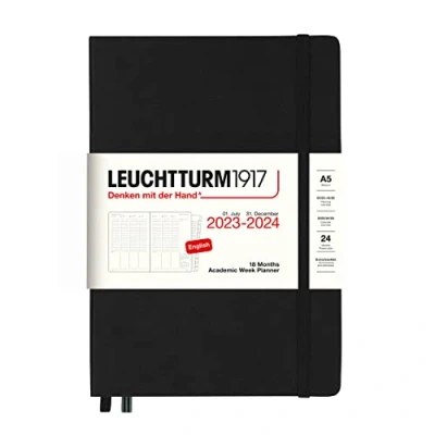 Immagine di LEUCHTTURM1917 367557 Agenda settimanale accademica (A5) 2024, 18 mesi, nero, inglese