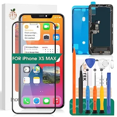 Immagine di per iPhone XS Max Schermo LCD Digitalizzatore Screen Replacement Sostituzione Display Digitizer Completo Touch A1921 A2101 A2102 A2104 (Incell,Nero)