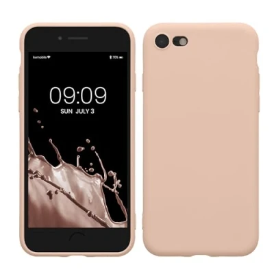 Immagine di kwmobile Custodia Compatibile con Apple iPhone SE (2022) / (2020) 8 7 Cover Back Case per Smartphone in Silicone TPU Protezione Gommata coconut swirl