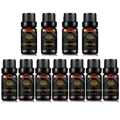 Immagine di Aromaterapia cedro olio essenziale Set per diffusore,100% puro pompelmo Essential Kit umidificatore,11X10ml terapeutico Grade oli essenziali salvia sclarea,geranio,gelsomino,lavanda ecc
