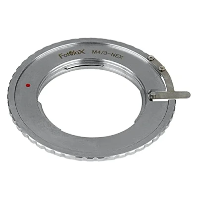 Immagine di Fotodiox Adattatore per fissare obiettivi Micro Four Third (Micro 4/3, MFT) su Sony E Mount NEX (Alpha A7 II, a5100, Alpha 7, 3, 5 &amp; 7)