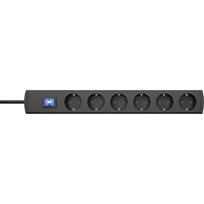 Immagine di Kopp 233005012 Multipresa con interruttore 6 scomparti Antracite Schuko 1 pz.