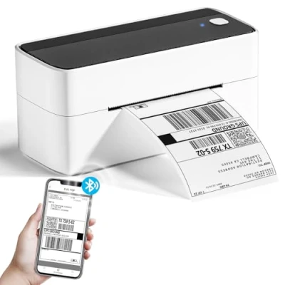 Immagine di Phomemo stampante per etichette Bluetooth, PM241BT termica DHL 4XL Mac/PC, Bluetooth codici a barre, Amazon, Etsy, Shopify, Royal Mail, DHL, FedEx, UPS