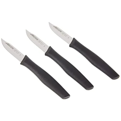 Immagine di Arcos SERIE NOVA COLTELLO MONDATORE LAMA ACCIAIO INOX 70 MM MANICO IN POLIPROPILENE NERO (3)