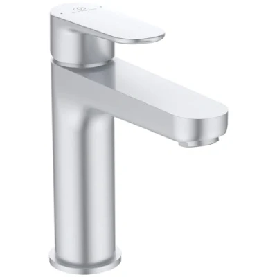 Immagine di Ideal Standard Cerafine O, Miscelatore monocomando per lavabo, Bocca di erogazione fissa, Matt silver