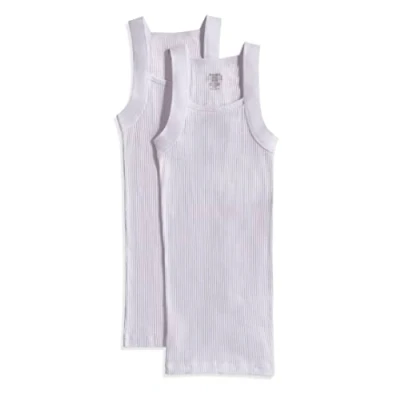 Immagine di 2(X)IST Canottiera da Uomo Essential in Cotone, Taglio Quadrato, Confezione 2 Pezzi (Confezione 2), Bianco Puro, S