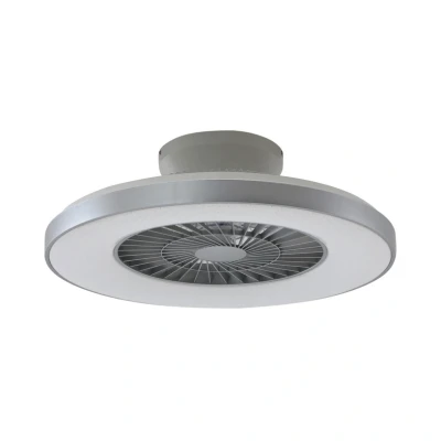 Immagine di Lindby Smart LED ventilatore da soffitto Paavo, argento, silenzioso, Tuya