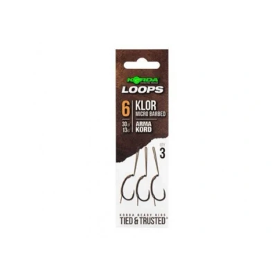 Immagine di Korda Loop Rigs Klor Size 6 13kg/30lb Terminali da pesca