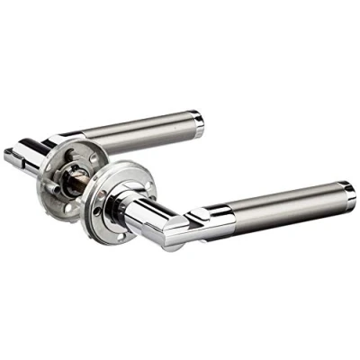 Immagine di Solid Alpertec 6 R cromo/satinato bicolore in acciaio inox BB per stanza porte pulsante set maniglia porta guarnizioni, 88022300C