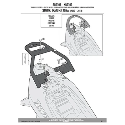 Immagine di GIVI SR3103 Top Case Carrier Monolock