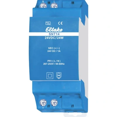 Immagine di Eltako SNT14 24V/24W Alimentatore per guida DIN 1 A 24 W Num. uscite:1 x Contenuto pz.