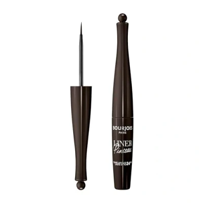 Immagine di Bourjois Eyeliner Liquido Liner Pinceau, Waterproof dal Tratto Preciso a Lunga Durata, 02 Brun Impressionniste