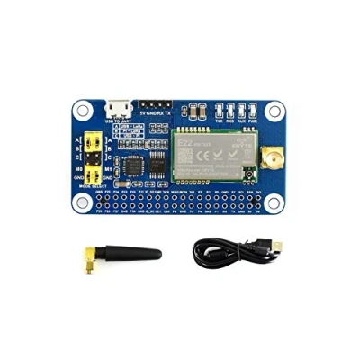 Immagine di Waveshare SX1262/SX1268 LoRa HAT for Raspberry Pi, UART Interface, Comes with a 433MHz Antenna, Suitable Industrial manufacturing, Smart home, Farm, Hotel Scheme