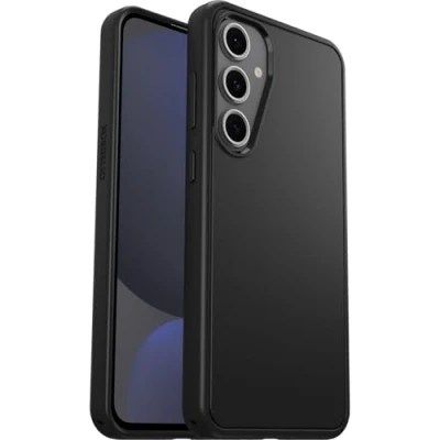 Immagine di OtterBox Cover per Samsung Galaxy S24 FE Symmetry, resistente a shock e cadute, sottile, testata 3x norme MIL STD 810G, Nero, Senza Retail Package