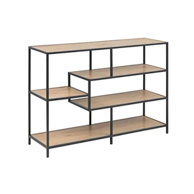 Immagine di Amazon Basics Martin Libreria 5 ripiani (In precedenza marchio Movian), 35 x 114 78.2 cm (Lu La A), Effetto Quercia