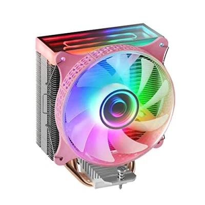 Immagine di Mars Gaming MCPU VR, Dissipatore CPU, Doppio Infinity Mirror ARGB, 4 Heatpipes HCT, TDP 180W, Ventola Ultra silenziosa PWM 120mm, Rose