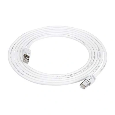 Immagine di Amazon Basics Cavo di rete Ethernet patch Cat7 ad alta velocità gigabit con connettori RJ45, bianco, 3m (confezione da 1)