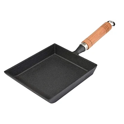 Immagine di Lazmin112 Padella Antiaderente Giapponese, Addensare nessun Rivestimento, Quadrata Portatile in Ferro, Uovo Camicia, Piccolo fornello da Cucina