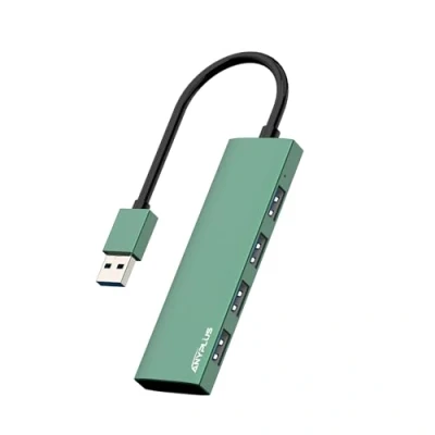 Immagine di ANYPLUS Hub USB 3.0, 4 Porte Sdoppiatore Multi 3.0 Adattatore, Ultrasottile Alluminio Lega per PC, Laptop, PS5, MacBook, iMac, Surface Pro, Mac Flash Drive, XPS【Verde】