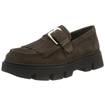Immagine di Geox Vilde Scarpe senza lacci, Donna, Taglia: 39, Dark brown Scamosciato