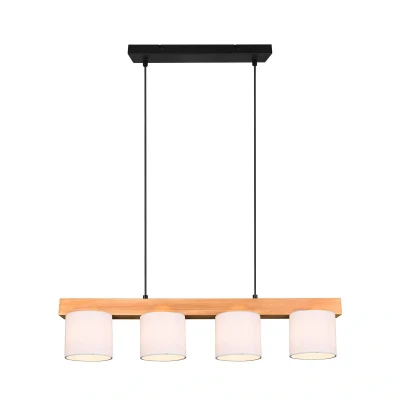 Immagine di Reality Leuchten Lampada a sospensione Cameron, 4 luci, bianco