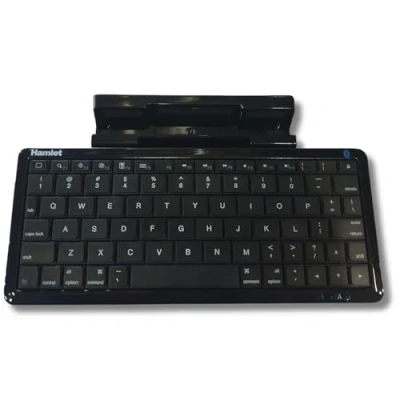 Immagine di Hamlet XPADKK100TMS Mini Tastiera senza fili Bluetooth con supporti per Tablet PC e Smartphone.