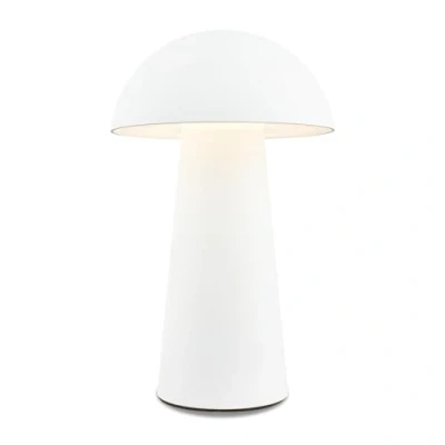Immagine di BRILONER Mini lampada da tavolo LED senza fili con touch, dimmerabile a passi, IP44, comodino, lettura, LED, campeggio, 12x19,5 cm (DxH), bianco
