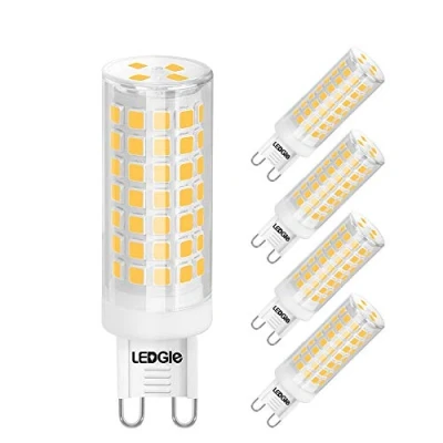 Immagine di LEDGLE 5 x G9 LED Lampadine del 8W Nessun Sfarfallio, 88 SMD2835, Angolo di Fascio 360 700 Lumen Pari ad Alogene da 80W per l&#039;illuminazione Lnterna 3000K Bianco Caldo