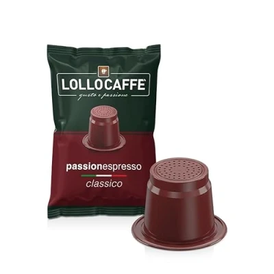 Immagine di Lollo Caffè Passione Espresso, Miscela Classica 400 Capsule (4x100) Compatibili con le Macchine ad uso domestico Nespresso*