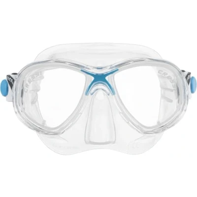 Immagine di Cressi Marea Jr, Maschera Subacquea a Due Vetri Separati Unisex Bambini, Trasparente/Blu, Taglia Unica