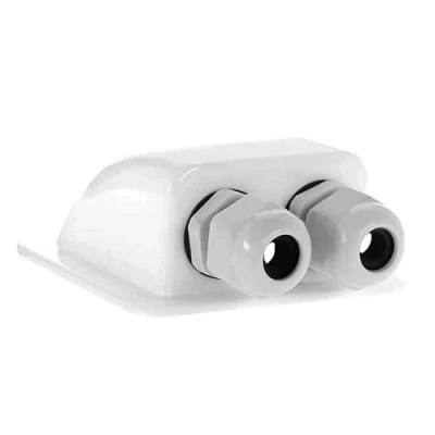 Immagine di Offgridtec Pssacavo per tetto a 2 moduli, Bianco, camper caravan barca solare, passacavo ABS, 1 pezzi, 006420, vie/bianco/chiaro