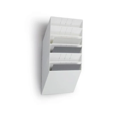 Immagine di Durable Flexiboxx 6 A4 orizzontale, espositore da parete, f.to comparti, 348x620x95 mm, bianco (cod. #1709785010)