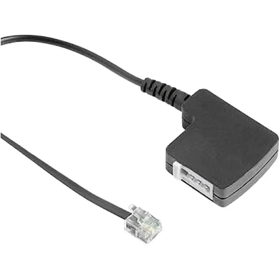 Immagine di Adattatore Telefono analogico Hama [1x Spina RJ11 6p4c 1x Presa TAE F] 20.00 cm Nero