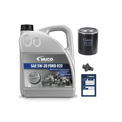 Immagine di VAICO V60 3018 Kit componenti, Controllo periodico con vite spurgo olio, olio filtro, anello tenuta