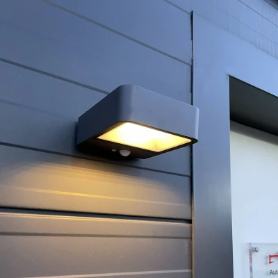 Immagine di Megatron Wandia MT70019 Faretto solare da muro con rilevatore di movimento 2 W LED (monocolore) Nero