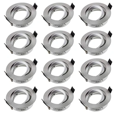 Immagine di SEBSON 12x Faretto ad incasso, Tipo 4, orientabile, alluminio, LED / Alogena, incl. attacco GU10