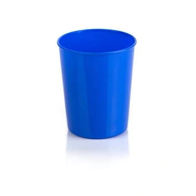Immagine di Kimmel Tazza per spazzolini da denti, in plastica, feste, infrangibile, impilabile, riutilizzabile, campeggio, barbecue, picnic e attività all&#039;aperto, 250 ml, blu