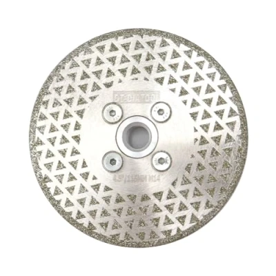 Immagine di DT DIATOOL Disco Diamantato per Taglio e Smerigliatura 115 mm x M14 Lama Sega Elettrolitica Piastrelle Granito Marmo Pietra