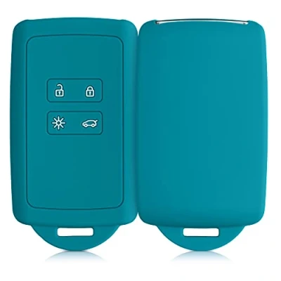Immagine di kwmobile Custodia Compatibile con Renault 4 Tasti Smart Key (Solo Keyless Go) Cover Chiavi Auto Protezione Copri Telecomando Chiave Copertura Petrolio