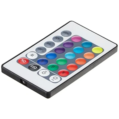 Immagine di NITYAM smart Controller Wi Fi per striscia LED, multicolore (RGB) + telecomando a infrarossi (IR) 24 tasti, compatibile con phones iOS e Android Assistants vocali Amazon/Google/Siri