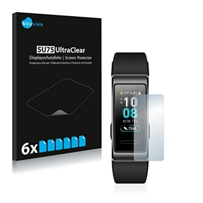 Immagine di savvies (6 Pezzi Pellicola Protettiva per Huawei Band 3 Pro Protezione Schermo Trasparente