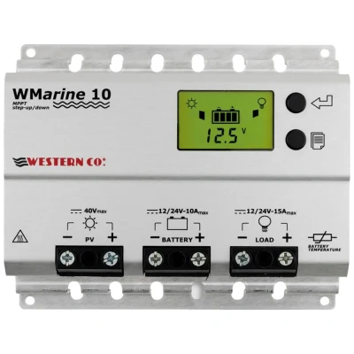Immagine di Western Co. Solar Charge Controller MPPT WMarine10 Regolatore di carica 15 A