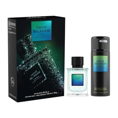 Immagine di David Beckham Confezione Regalo True Instinct, Eau de Parfum 50ml e Deodorante Spray 150ml, Fragranza Legnosa Ambrata per Lui