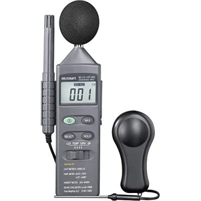 Immagine di VOLTCRAFT DT 8820 Termometro 20 +750 C Sensore tipo K Misuratore ambientale multifunzione 4 in 1