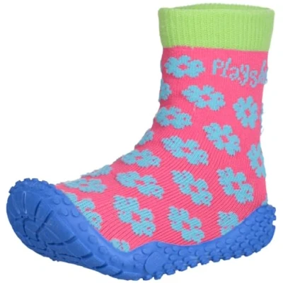 Immagine di Playshoes Calzini Aqua Unisex Bambini e ragazzi, Multicolore (Fiori), 26/27 EU