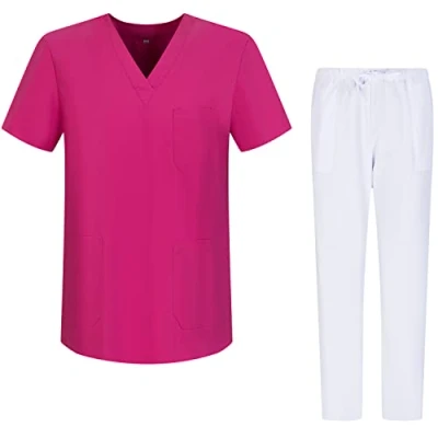Immagine di MISEMIYA Uniformi Unisex Set Camice Uniforme Medica con Maglia e Pantaloni Mediche sanitarie Ref.G713 6802 Medium, Fucisa 68