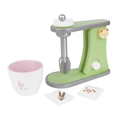 Immagine di Classic World Miscelatore in Legno Accessori da Cucina Miscelatori Giocattoli 3 4 5 6 Anni Verde Bianco per Ragazzo Ragazza