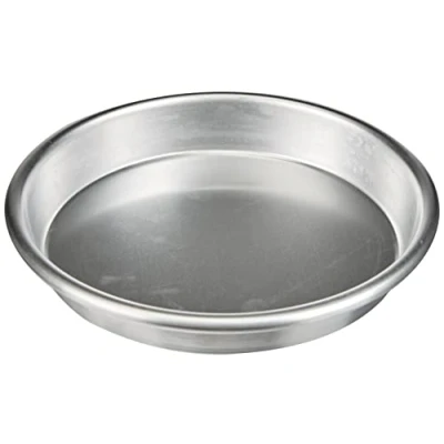 Immagine di Pentole Agnelli Linea Pasticceria e Pizza Tortiera Conica in Alluminio con Orlo (H 3 cm), Argento, 18 cm